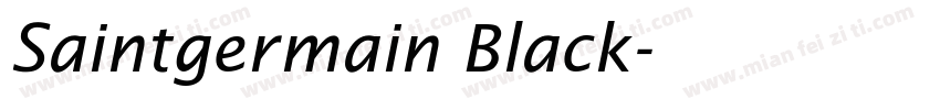 Saintgermain Black字体转换